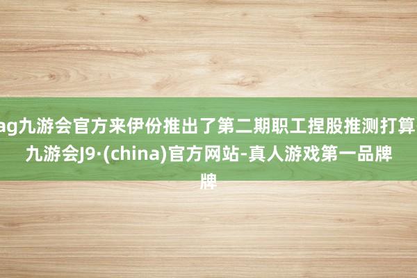 ag九游会官方来伊份推出了第二期职工捏股推测打算-九游会J9·(china)官方网站-真人游戏第一品牌