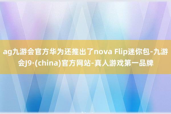 ag九游会官方华为还推出了nova Flip迷你包-九游会J9·(china)官方网站-真人游戏第一品牌